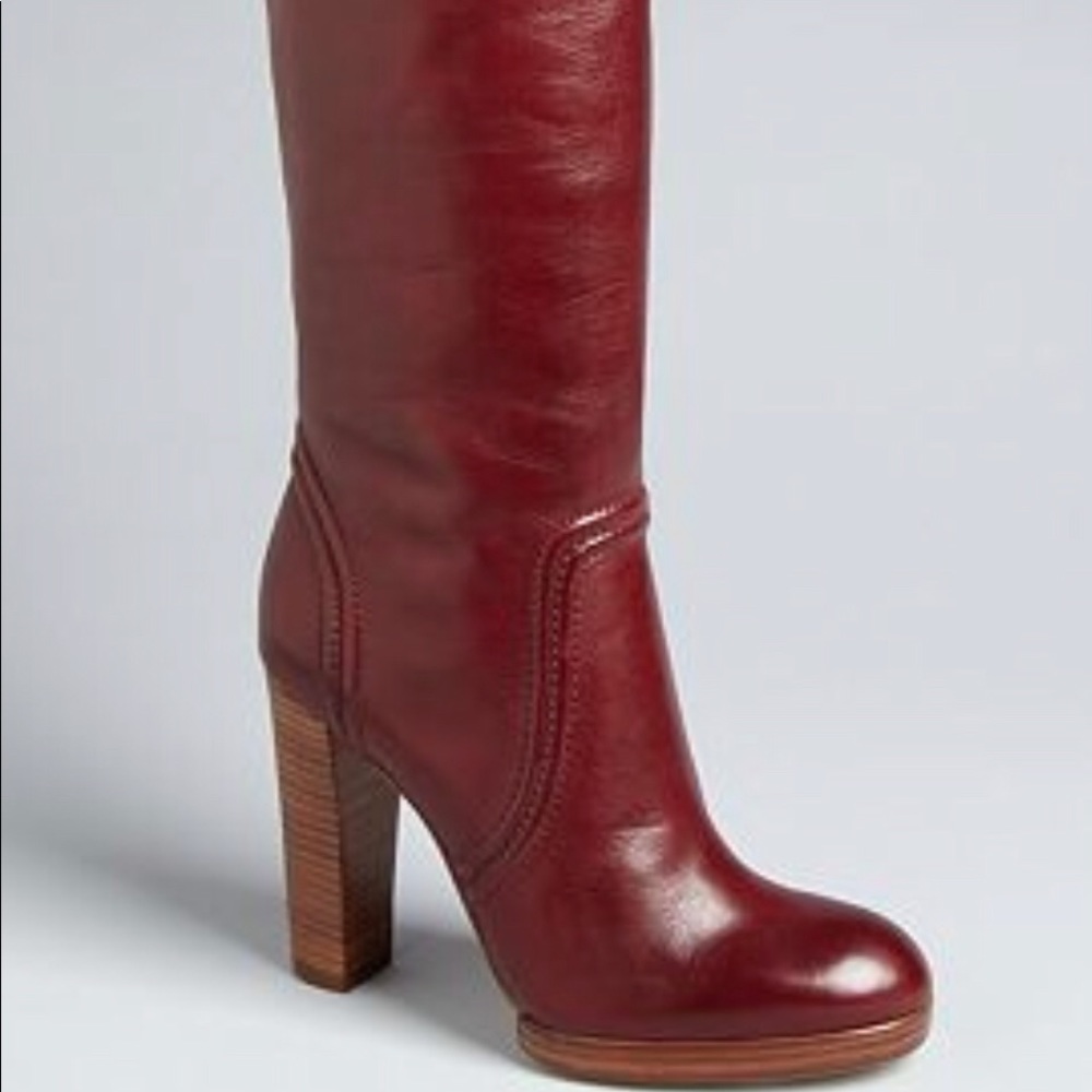 Michael Kors aila burgundy boots